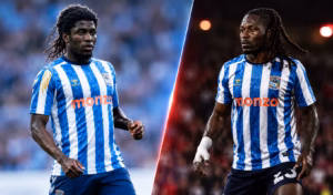 Caleb Yirenkyi and Brandon Thomas-Asante of Coventry City