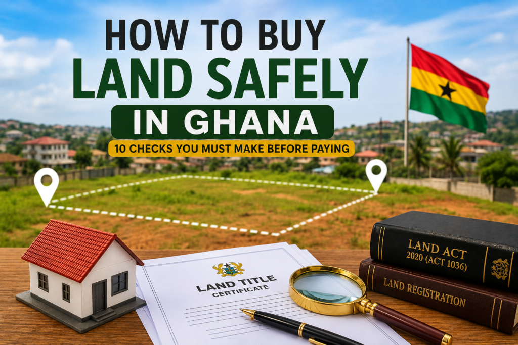 Checks to complete when buying land