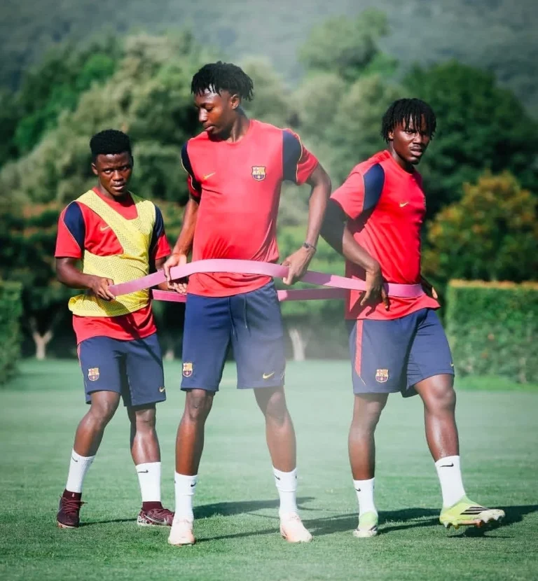 Ghanaian trio at Barça Atlètic