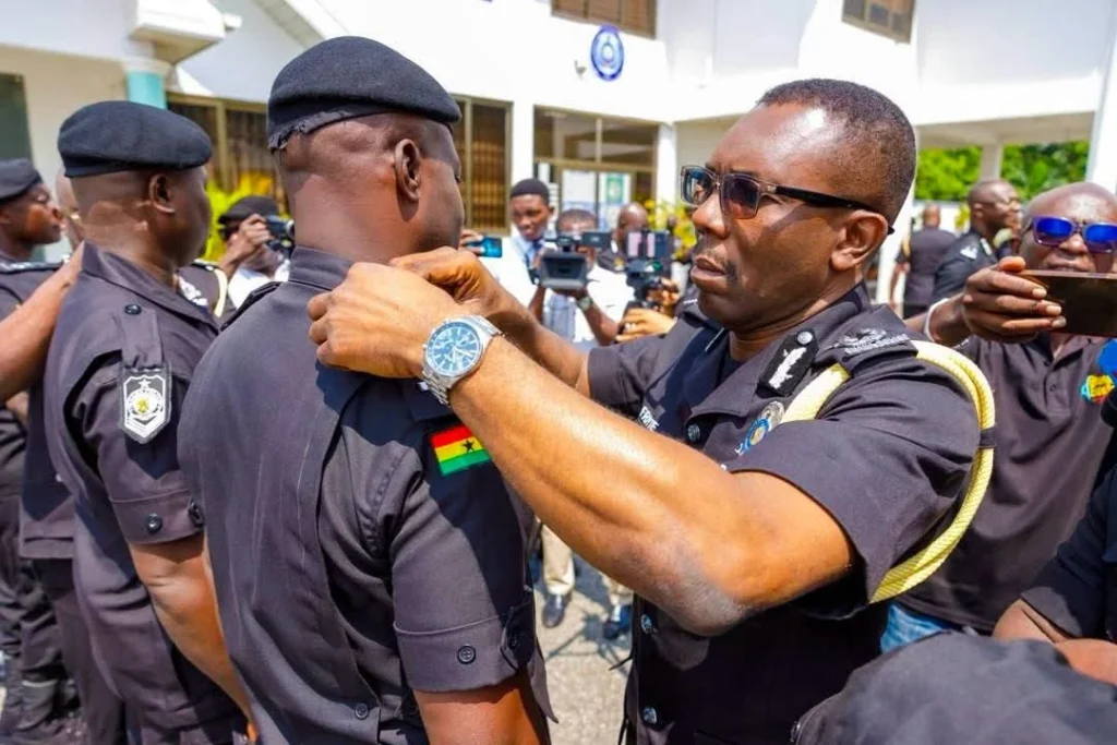 IGP Promotes 25 Police Personnel Over Robbery and Cocaine Busts Nukunya