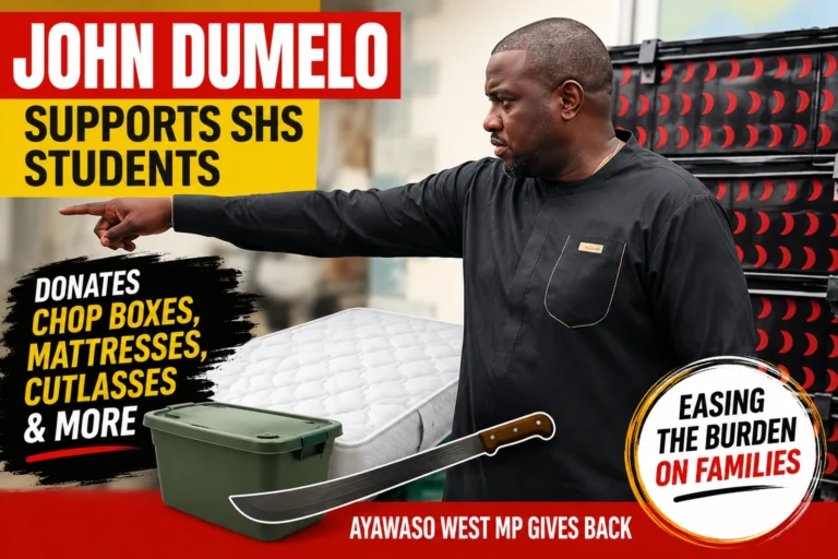 John Dumelo Supports Ayawaso West SHS Students W
