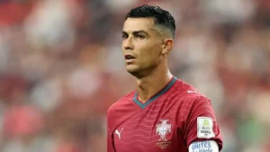 Cristiano Ronaldo playing for Portugal during the 2026 FIFA World Cup