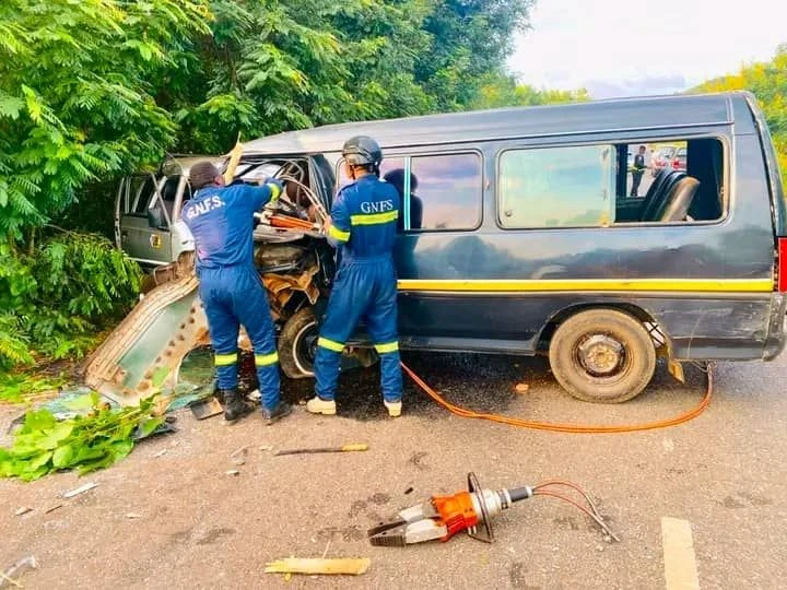 1 Dead, 10 Injured in Somanya-Nkurakan Highway Crash Nukunya