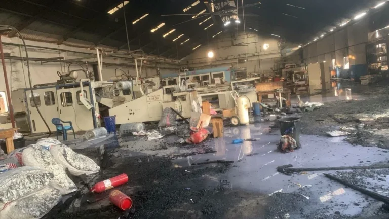 Tema warehouse fire