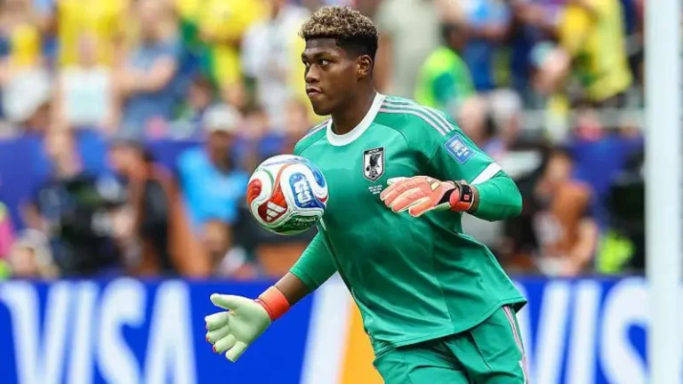Japan goalkeeper Zion Suzuki in action at the 2026 World Cup