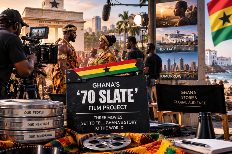 Ghana’s 70 Slate Film Project: Three Movies Set to Showcase Ghanaian History and Culture
