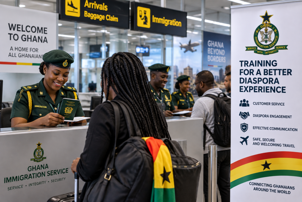 Welcoming Arrivals at Ghana Immigration
