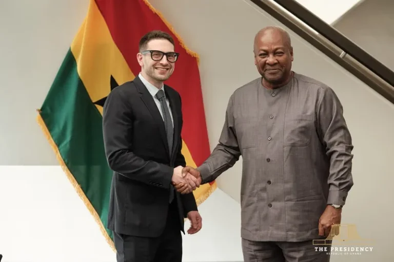 President Mahama Meets Alex Soros at UNGA81
