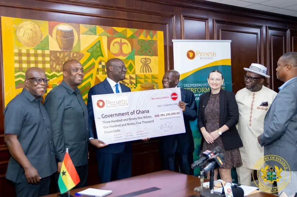 Finance Minister Hails Perseus Mining’s GH¢391m Dividend