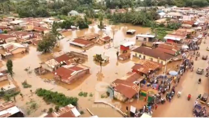 9-Hour Downpour Submerges Parts of Hohoe Nukunya