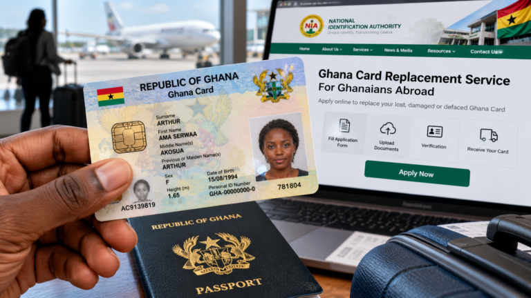 Ghana Card replacement service for Ghanaians living abroad