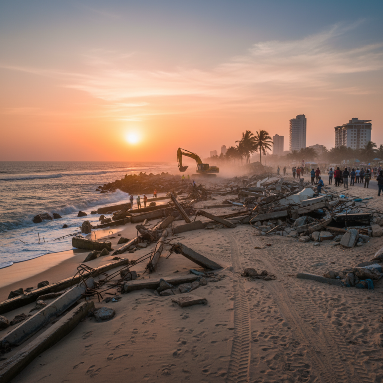 The Labadi Beach Demolition: Impact, Reasons, and the Future of Accra’s Coastline Nukunya